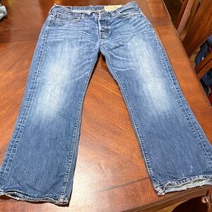 Hollister Men's Relaxed Denim Jeans - Classic Blue